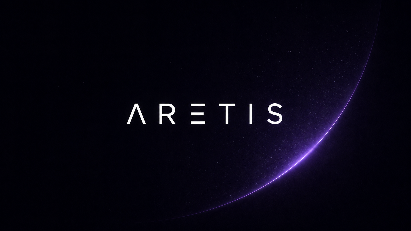 Aretis against a violet cosmic horizon